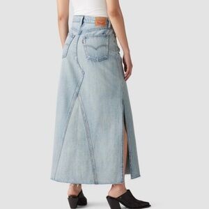 Levi's Sky Blue Denim Long Skirt